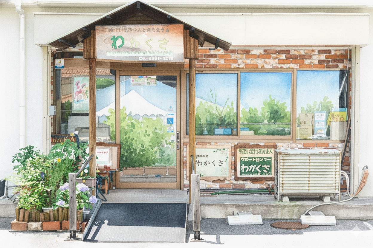 サポートセンターわかくさの入口